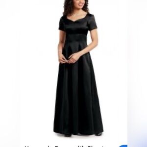 BLACK HARMONIA SATIN DRESS